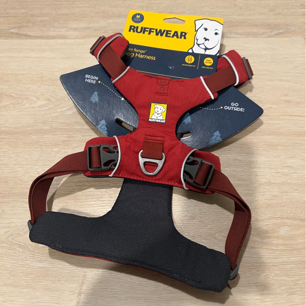 RuffWear Dog Harness Front Range Red Clay M NEW